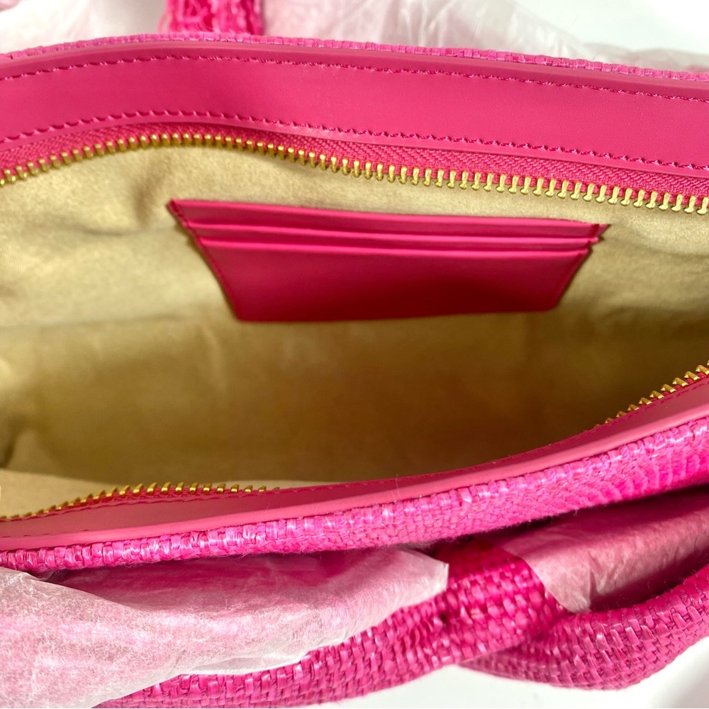 *SOLD* NWT Cult Gaia Banu Mini Fringe Clutch Qajar Rose - Picture 12 of 16